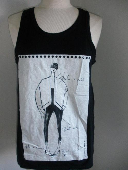 ZARA top zwart met witte print maat S - nieuw -, Kleding | Dames, Tops, Nieuw, Maat 38/40 (M), Zwart, Zonder mouw, Ophalen of Verzenden