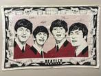 The Beatles theedoek, 1964-1965, Verzenden, Gebruikt