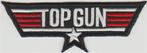 Top Gun stoffen opstrijk patch embleem, Verzamelen, Kleding en Patronen, Nieuw, Shirt, Verzenden