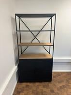 Zwarte Stalen Kast 200x100x40, Huis en Inrichting, Ophalen, Gebruikt, 50 tot 100 cm, Metaal