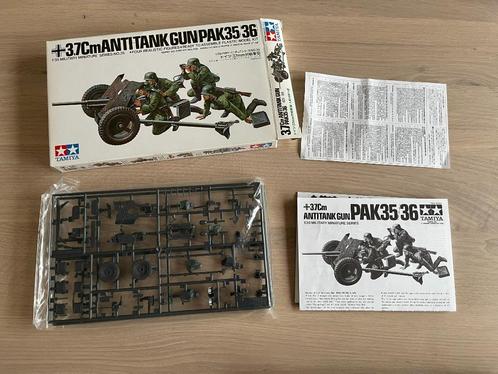 Tamiya 3.7cm Antitank gun PAK 35/36 1/35, Hobby en Vrije tijd, Modelbouw | Figuren en Diorama's, Nieuw, Figuur of Figuren, 1:35 tot 1:50