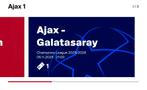 Ajax Galatasaray, Tickets en Kaartjes, Losse kaart, Eén persoon, November, Europa of Champions League