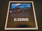 Brochure Chevrolet El Camino 1984 USA, Boeken, Ophalen of Verzenden, Zo goed als nieuw, Chevrolet