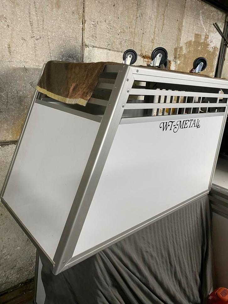 WT-Metall tramsportkooi (geen Metbox ), Dieren en Toebehoren, Hondenbenches, Zo goed als nieuw, Ophalen