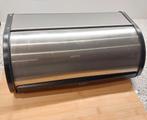 Brabantia Broodtrommel RVS Zwart, Ophalen of Verzenden, Zo goed als nieuw