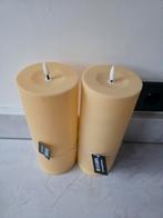 Mansion Atmosphere LED Kaars Crème/Geel, Huis en Inrichting, Kunststof, Nieuw, Ophalen of Verzenden, Crème
