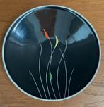 50 jaren zwarte WEIMAR Porselein fruit schaal Bauer Lehmann, Gebruikt, Porselein of Keramiek, Schaal, Rond