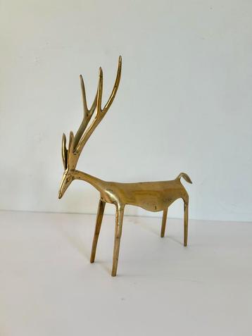 Prachtige brons gepolijsd Hert Rendier, Kunst & Design kerst beschikbaar voor biedingen