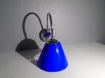 Blauwe kelk lamp (wand) ikea Kleine fitting, Ophalen, Zo goed als nieuw, Glas