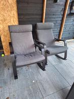 Ikea schommelstoel 2 of apart, Huis en Inrichting, Stoelen, Ophalen, Zo goed als nieuw, Zwart, Twee