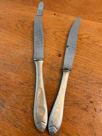 Antiek brocante bestek gebroeders solingen rvs röstfrei mes, Antiek en Kunst, Ophalen of Verzenden