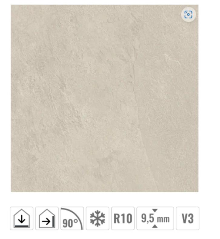 12 vloertegels beige, Doe-het-zelf en Verbouw, Tegels, Nieuw, Vloertegels, Keramiek, 60 cm of meer, 60 cm of meer, Minder dan 5 m²