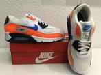 Nike Air Max 90 Orange/Blue AJ1285-104 US8 UK7 EU41 CM26, Nieuw, Sneakers of Gympen, Nike air max, Verzenden