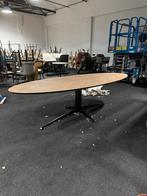 Ovale houten eettafel, 100 tot 150 cm, Eikenhout, Ophalen of Verzenden, Zo goed als nieuw