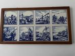 Tegeltableau Delfts blauw - 8 tegeltjes - izgst, Ophalen