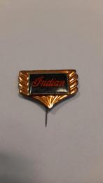 Goudkleurige Indian Embleem Pin, Verzamelen, Speldjes, Pins en Buttons, Ophalen of Verzenden, Gebruikt, Merk, Speldje of Pin
