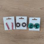 Nieuw - 3 paar oorbellen stekers, Sieraden, Tassen en Uiterlijk, Oorbellen, Overige materialen, Overige kleuren, Verzenden, Nieuw