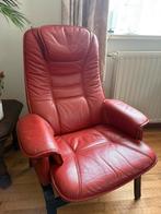 Mooie rode ligstoel, Gebruikt, Verzenden, Minder dan 75 cm, Leer