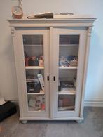 Kledingkast/vitrinekast met 4lades (beige/grijs) 171x116, Huis en Inrichting, Kasten | Vitrinekasten, Ophalen, Met deur(en), 100 tot 150 cm