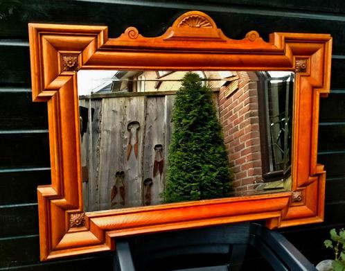 Antieke Spiegel - Origineel Geslepen Glas - 95,5x73,5CM, Huis en Inrichting, Woonaccessoires | Spiegels, Zo goed als nieuw, Ophalen of Verzenden