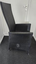 Rieten stoel verstelbaar, Huis en Inrichting, Stoelen, Ophalen, Zwart, Riet of Rotan, Zo goed als nieuw