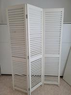 3 delig kamerscherm wit H175 x B120 cm, Huis en Inrichting, Woonaccessoires | Kamerschermen, Gebruikt, Ophalen