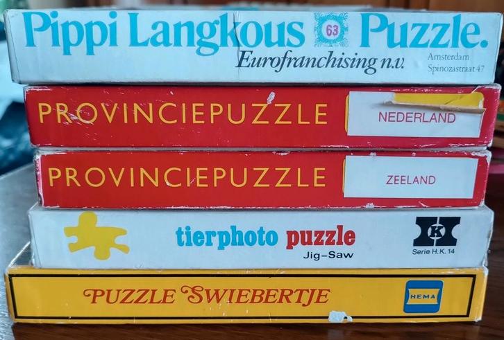 Vintage Puzzel Collectie - Jaren '70 Compleet, Hobby en Vrije tijd, Denksport en Puzzels, Gebruikt, Legpuzzel, Minder dan 500 stukjes