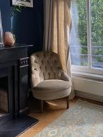 Velvet vintage stoel, Huis en Inrichting, Stoelen, Gebruikt, Stof, Eén, Ophalen