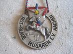 carnavals medaille rot blauwe husaren achen  11 jaren, Postzegels en Munten, Penningen en Medailles, Ophalen of Verzenden, Overige materialen