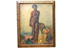 staand vrouwelijk naakt == Angelo Giorgetti 1899-1960 ==, Antiek en Kunst, Kunst | Schilderijen | Klassiek, Ophalen of Verzenden