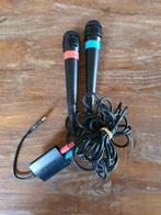 Setje Microfoons met draad (USB) - PS2 - los - origineel, Gebruikt, Overige genres, 2 spelers, Eén computer