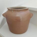 Franse oude brocante grespot met oren -  22 cm hoog, Ophalen of Verzenden