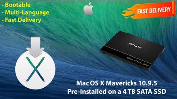 OS X Mavericks 10.9.5 VoorGeïnstalleerd op PNY SSD van 4TB beschikbaar voor biedingen