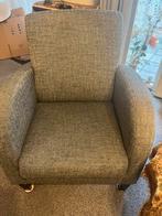 Grijze fauteuil, Ophalen, Minder dan 75 cm, Zo goed als nieuw, Stof