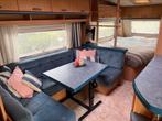 Zeer ruime caravan hobby de luxe 560, Caravans en Kamperen, 6 tot 7 meter, Particulier, Rondzit, Hordeur