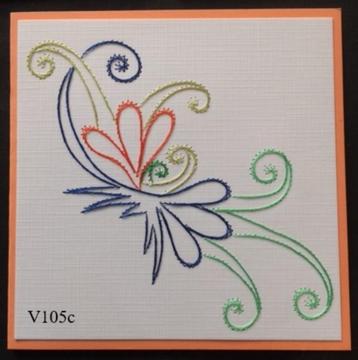 geborduurde kaarten zonder tekst 4 beschikbaar voor biedingen