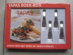 TAPAS BOEK-BOX in cadeau-verpakking met boek + 4 RVS vorkjes, Nieuw, Ophalen of Verzenden, Tapas, Hapjes en Dim Sum, Spanje