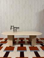 Vintage marmeren travertin salontafel japandi bijzettafel, Ophalen