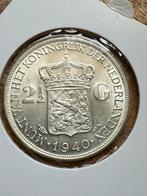 Wilhelmina rijksdaalder 1940, Postzegels en Munten, Munten | Nederland, Zilver, Ophalen of Verzenden, Koningin Wilhelmina, Losse munt