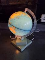 Vintage wereldbol lamp, Ophalen of Verzenden, Verlicht, Gebruikt