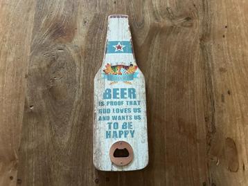 Houten flessenopener vintage look nieuw beschikbaar voor biedingen