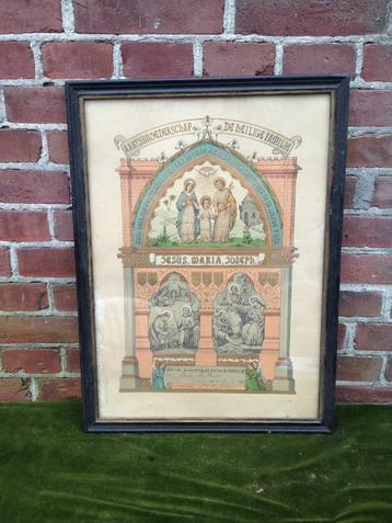 Acte van aanneming als lid der Heilige Familie, anno 1895. beschikbaar voor biedingen
