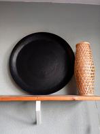 Metalen zwart dienblad, Ophalen, Zo goed als nieuw, Rond, Metaal