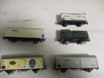 Fleischmann Goederen Wagens 5x, Ophalen, Gelijkstroom, Fleischmann, Wagon
