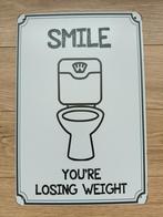 Grappige Metalen Borden voor WC, Ophalen of Verzenden, Nieuw