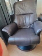 Bruine relax fauteuil, Ophalen, Gebruikt, 75 tot 100 cm, 50 tot 75 cm