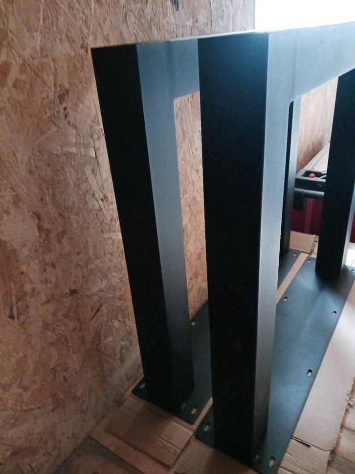 Eettafelpoten u zwartmat 72x78x8, Huis en Inrichting, Tafelonderdelen, Gebruikt, Tafelpoot, 50 tot 100 cm, Minder dan 50 cm, Rechthoekig