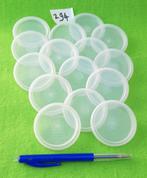 Tupperware Dekseltjes - 15 eendere –> Tupperware nummer 294, Ophalen of Verzenden, Zo goed als nieuw, Wit, Overige typen