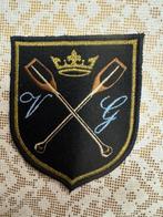 Embleem roeivereniging  V G, Ophalen of Verzenden, Landmacht, Nederland, Embleem of Badge
