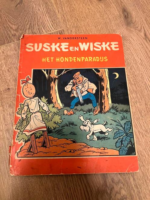 Suske en Wiske Het Hondenparadijs 1ste druk 1962, Boeken, Stripboeken, Gelezen, Eén stripboek, Ophalen